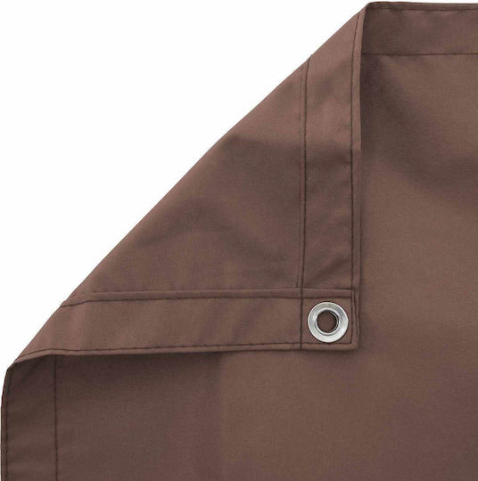 vidaXL Brown Shade Mesh Fabric with PU Coating 1.5x5m 160gr/m²