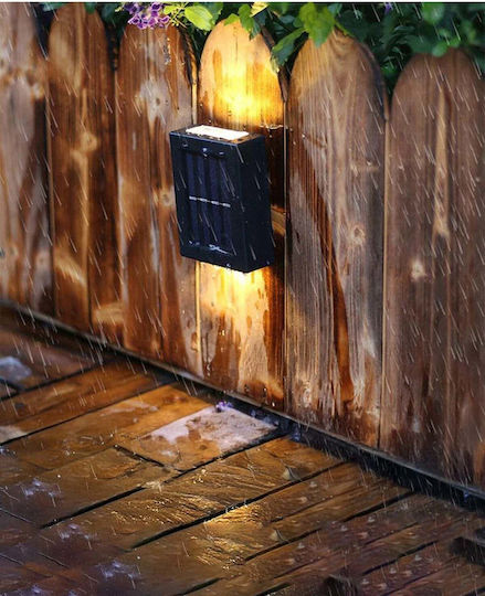 SteweHome Set of 4 Wall Mounted Solar Lights with Photocell 7.3x4.8cm