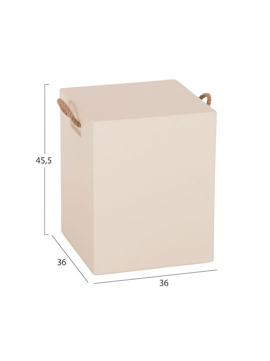 Barhocker aus Beton Zak Beiges 36x36x45cm Barhocker aus Beton Zak Beiges 36x36x45cm