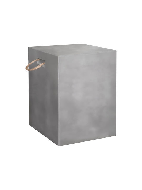 HomeMarkt Außenbereich-Hocker aus Beton Zak Graue 36x36x43cm