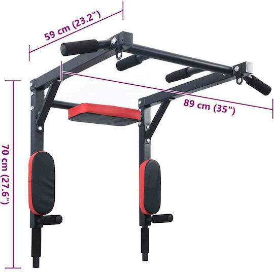 vidaXL Μονόζυγο & Δίζυγο με Βάρη 150kg
