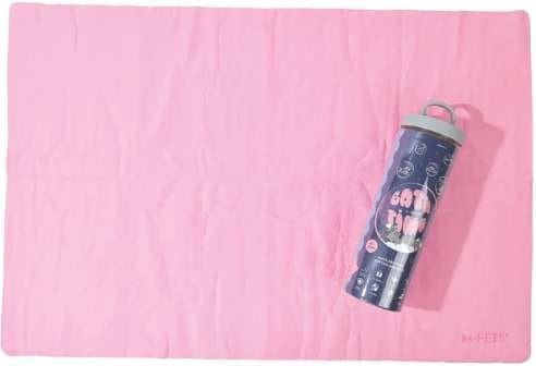 M-pets Absorbent Quick-Dry Towel for Dog and Cat Pink Bubble 64×43cm