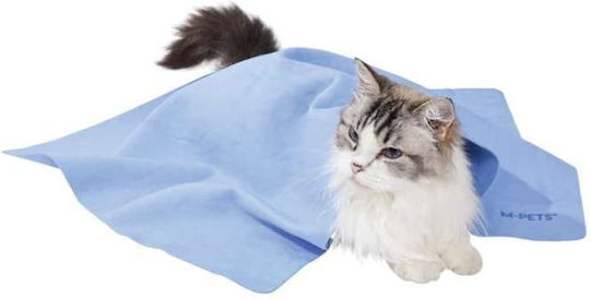 M-pets Απορροφητική Πετσέτα Στεγνώματος Σκύλο Γάτα Quick-dry Blue Bubble 64×43cm