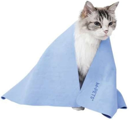 M-pets Απορροφητική Πετσέτα Στεγνώματος Σκύλο Γάτα Quick-dry Blue Bubble 64×43cm