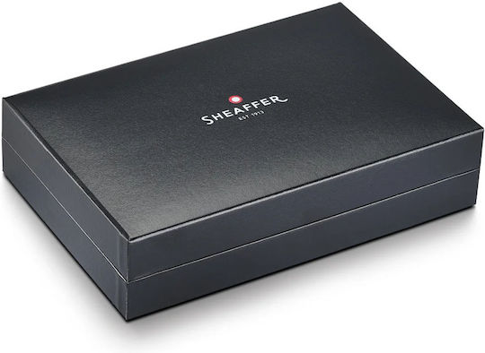 Sheaffer Πένα Γραφής Μαύρη από Ατσάλι με Μαύρο Μελάνι