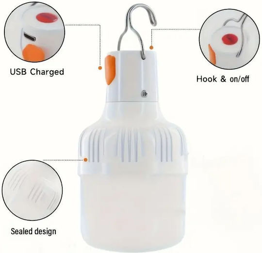 Rechargeable Led Camping Light with Powerbank 38W White