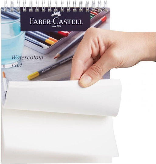 Faber Castell Акварелен Блок За Рисуване A5 Спирала 190gsm 15 Листа Wd862218 5038041057504