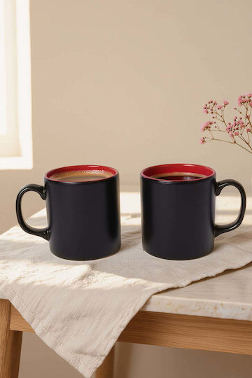 SteweHome Set Christmas Ceramic Plates 345ml 2 Pieces