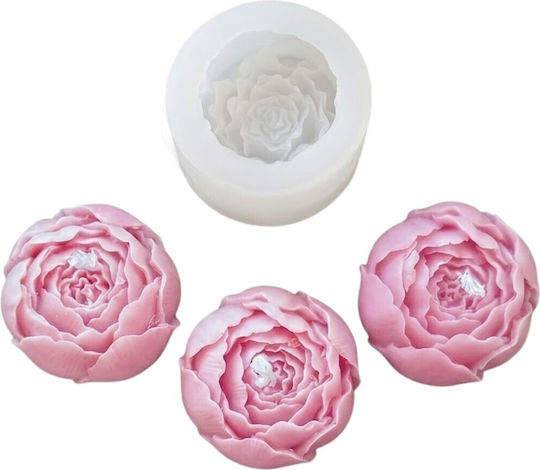 Silicone Mold Peony Candles Crafts 4.5x3.6cm