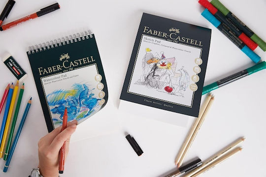 Faber Castell Watercolour Pad A5 Spiral 300gsm 10 Sheets Wd793116 5022510793116