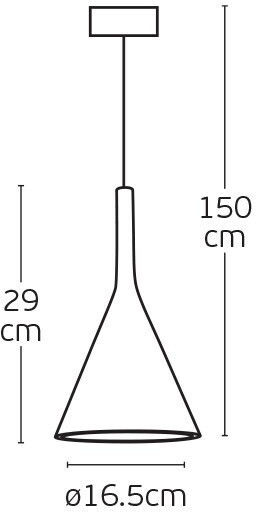 VK Lighting Orange Pendant Ceiling Light