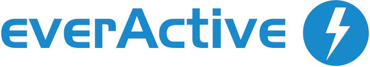 EverActive LED USB 2.0 Cable USB-C male - USB-C Μαύρο 2m KKE1KKBU02L0