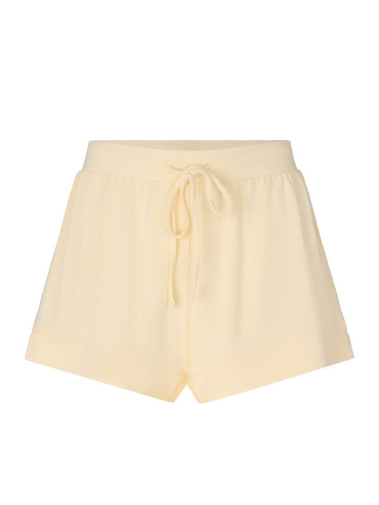 Hunkemöller Καλοκαιρινό Γυναικείο Σορτς Πιτζάμας Vanilla Custard Jersey Essential