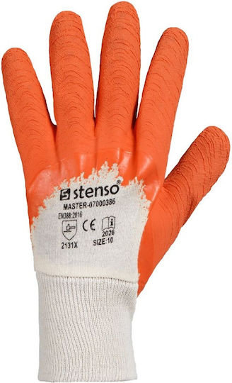 Stenso Γάντια Εργασίας Βαμβακερά/Latex