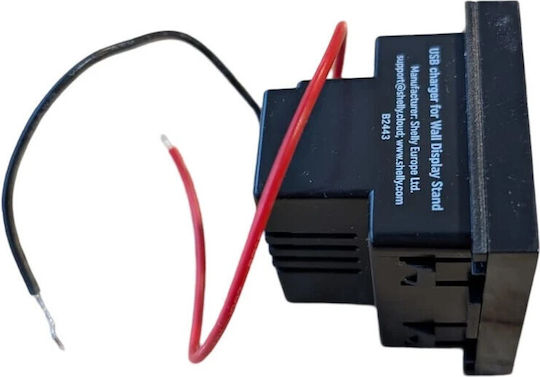 Shelly Încărcător Usb Suport De Perete Negru