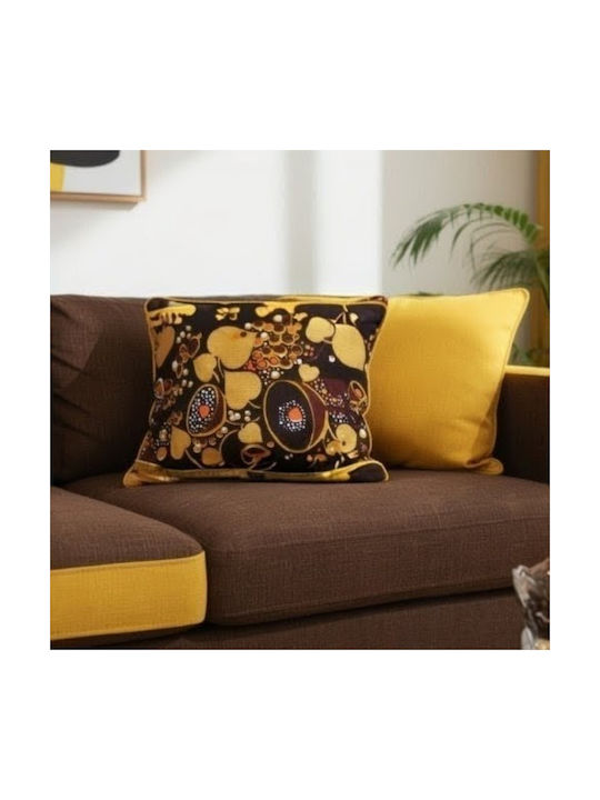 Oxygen Decorative Pillow Case Yellow Yellow 45x45cm