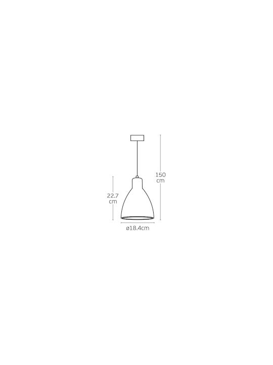 VK Lighting Висящо Осветително Тяло Оранжево