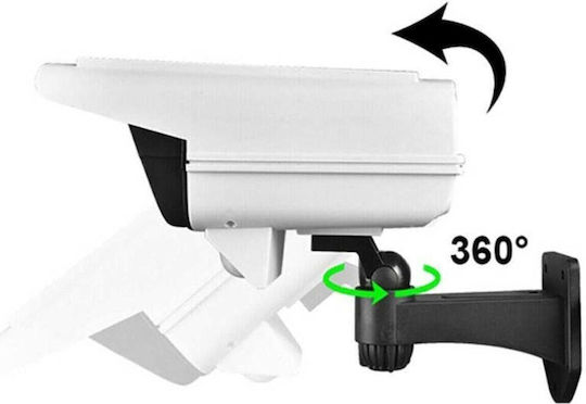 Stewehome Solar Outdoor Garden Lighting Motion Sensor 77 LED Security Camera Shape White