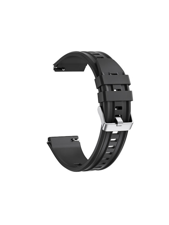Huawei Watch Gt 6 Pro Tragbare Bänder Kontinuierliche Verbindung Doppelrille Nicht Porös Einfarbiges Silikonarmband Schwarz Huawei Watch Gt 6 Pro Tragbare Bänder Kontinuierliche Verbindung Doppelrille Nicht Porös Einfarbiges Silikonarmband Schwarz