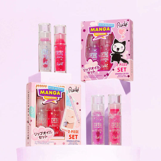Rude Cosmetics Set Ulei de buze Glitter 4 ml