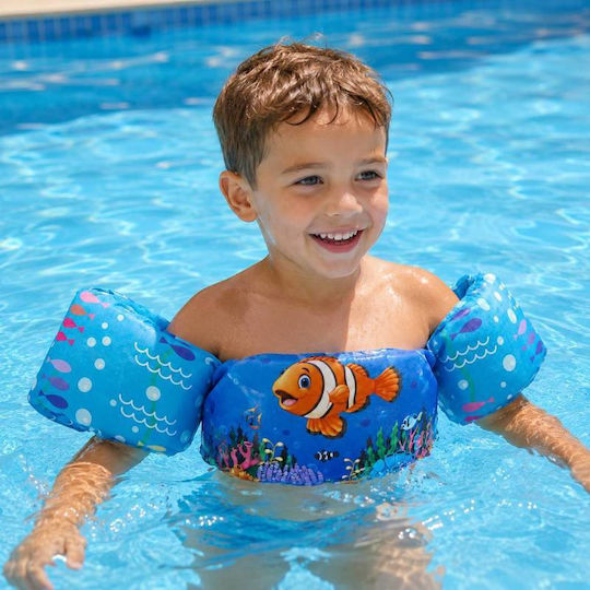 Toto TO-01 Schwimmflügel Für Kinder 2 Bis 6 Mit Bruststütze Blau