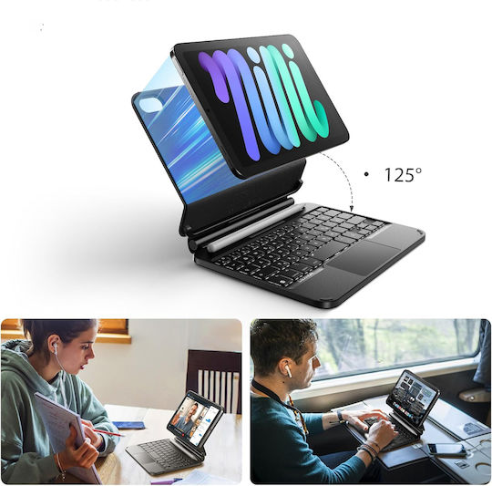 Flip Cover με Πληκτρολόγιο Λευκή (Ipad Mini 6 Και 7)