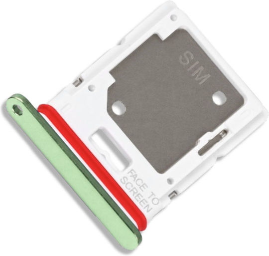 Clappio Sim Card Tray Compatible Redmi Note 13 4g Nano Sim Holder Green