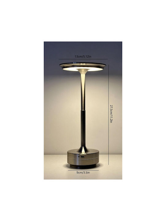 Table Lamp LED with Gold Shade and Base