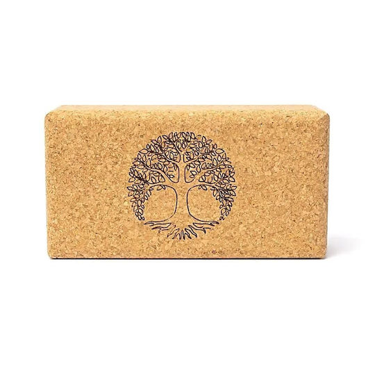 Yoga Zubehör Block Kork “tree Life” Kork Maße 23 X 12 X 7,5 Cm 570 G