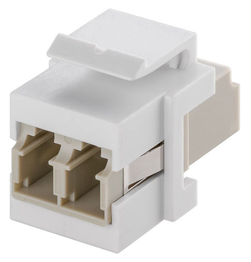 Goobay Keystone Module Optical Fiber 80000 2x LC-Duplex White