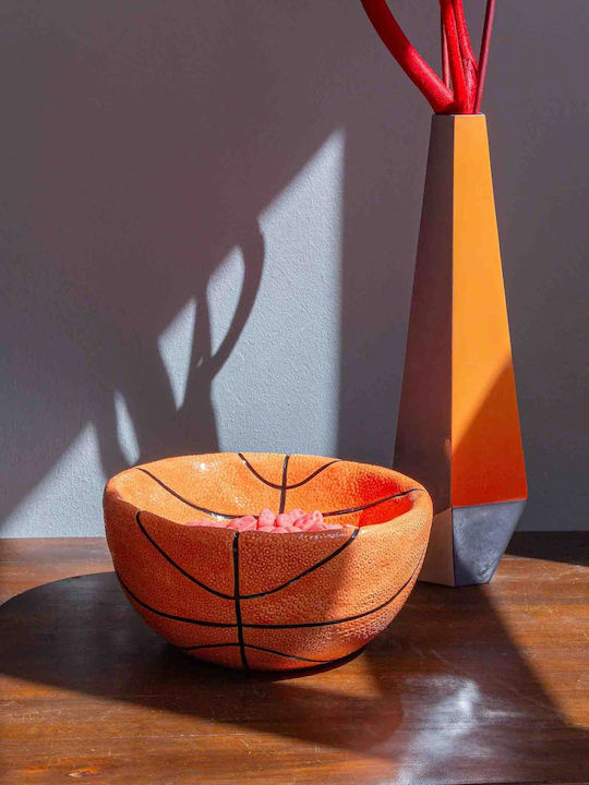 Donkey Dekorative Schale Keramik Orange 27x27x13cm