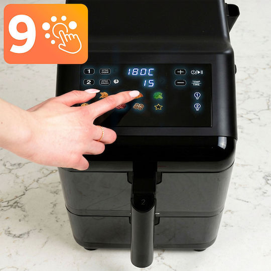 Berdsen Air Fryer with Double Removable Container 11.6lt Black BD-663