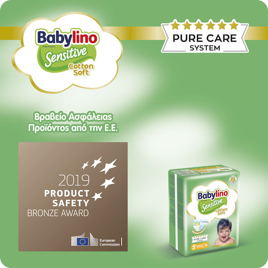 Babylino Πάνες με Αυτοκόλλητο Chamomile No. 5+ για 13-27kg 42τμχ