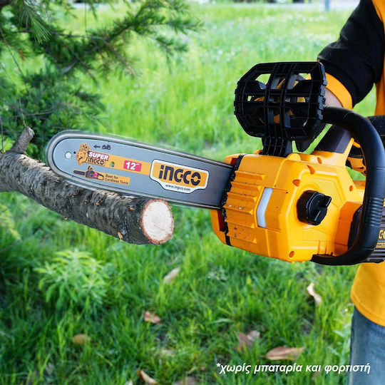 Ingco COSLI24078E-S Σετ 2 Αλυσοπρίονα Brushless 20V Χωρίς Μπαταρία