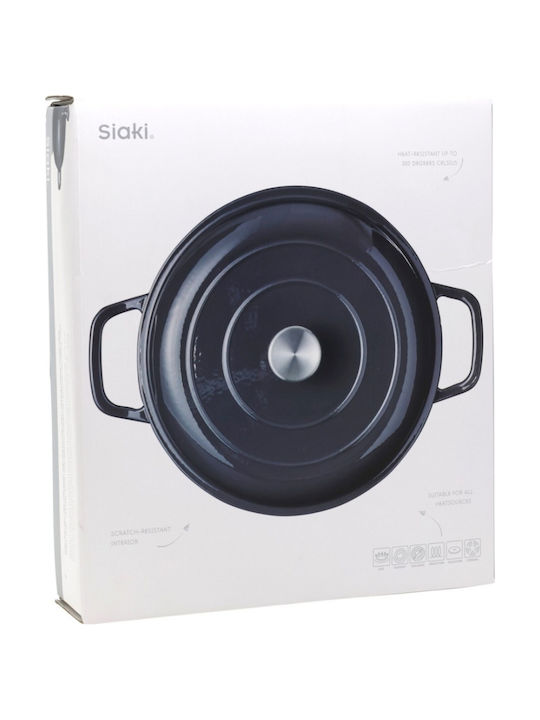 Siaki Collection Ρηχή Κατσαρόλα από Μαντέμι 2.6lt / 30cm