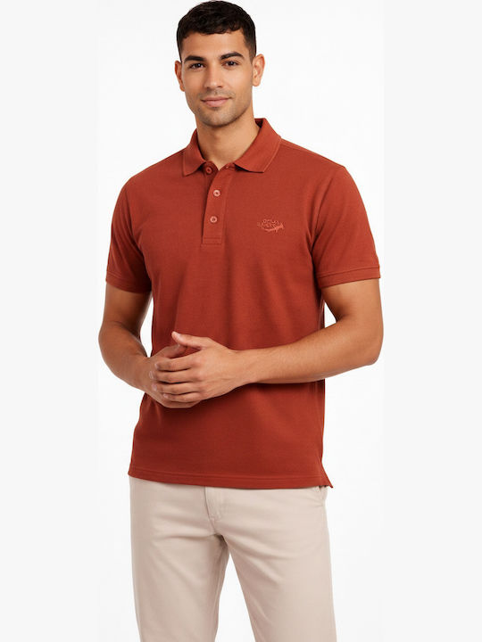Polo Kurzarm Braun Bluse
