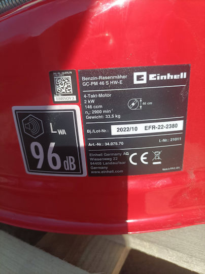 Einhell GC-PM 46 S HW-E Gasoline Lawn Mower