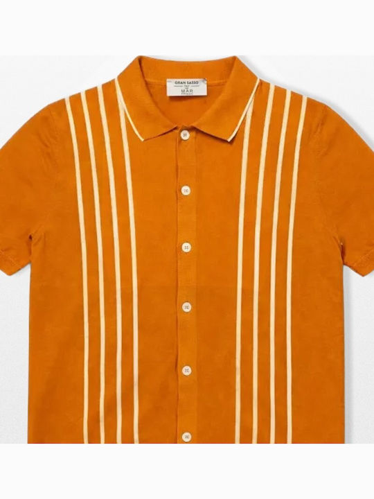Men's Orange Cardigan