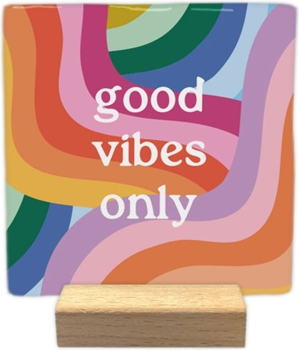 Dekoratives Fliesen Naturstein Good Vibes Only