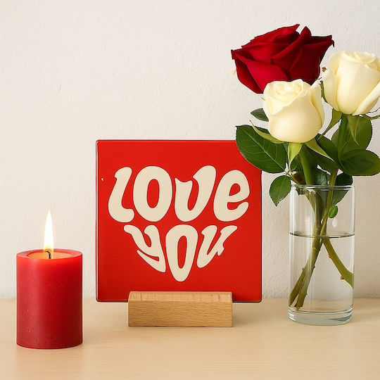 Декоративна Плочка Естествен Камък Love You