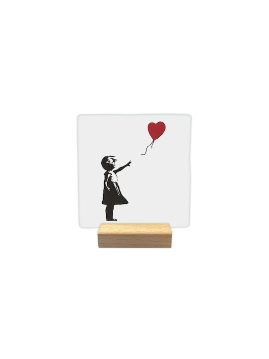 Διακοσμητικό Πλακάκι Φυσική Πέτρα Little Girl Balloon