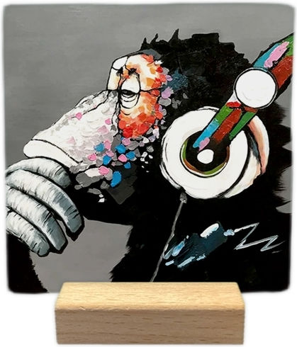 Dekoratives Fliesenstück Natürlicher Stein Dj Monkey