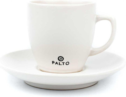 SteweHome Σετ Φλιτζάνια Καφέ από Πορσελάνη Μπεζ 85ml STE-039781-P39781 2τμχ