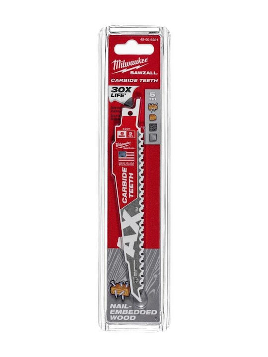 Milwaukee 48475221 Λάμα Σπαθόσεγας Tct Ax 150x5
