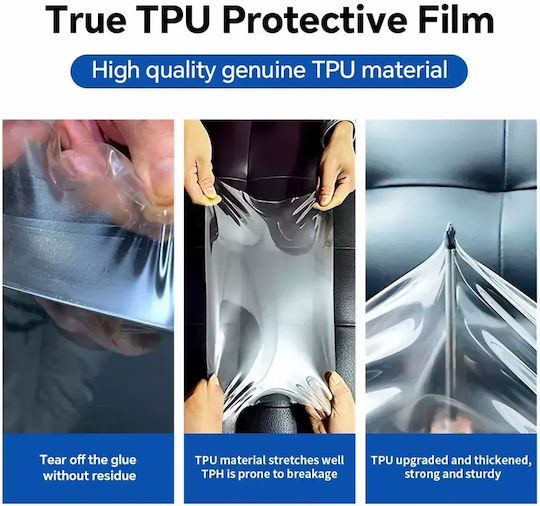 Tpu Ppf Διάφανη Προστατευτική Μεμβράνη Φαναριών Αυτοκινήτου Υψηλής Διαφάνειας – Αυτοεπουλούμενη Αντιχαρακτική Προστασία 60x60cm Tc-507