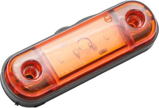 Led Светлини За Товарни Автомобили 3 Led 12v 24v Ip68 Оранжеви 87mm 28mm X 13mm