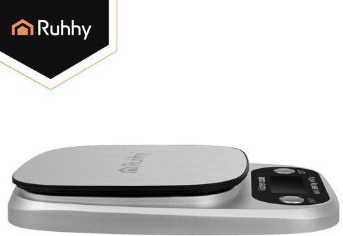 Ruhhy Digital Kitchen Scale with Bucket up to 5kg Grey
