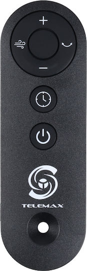 Telemax Dc12 Ανεμιστήρας Ορθοστάτης 30W Διαμέτρου 40cm με Τηλεχειριστήριο Μαύρος