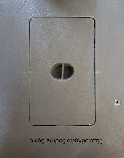 Simge 5020U Μαντεμένια Ξυλόσομπα με Φούρνο Μαύρη