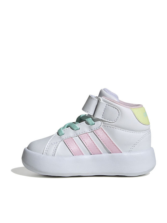 Grand Court GRAND COURT Kinder Sneakers Hoch mit Klettverschluss Weiß